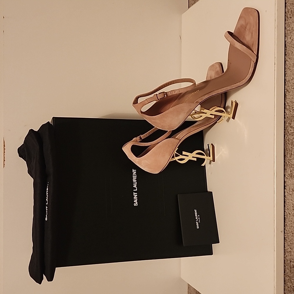 Saint Laurent Opyum Suede 110 YSL heels - Picture 10 of 10